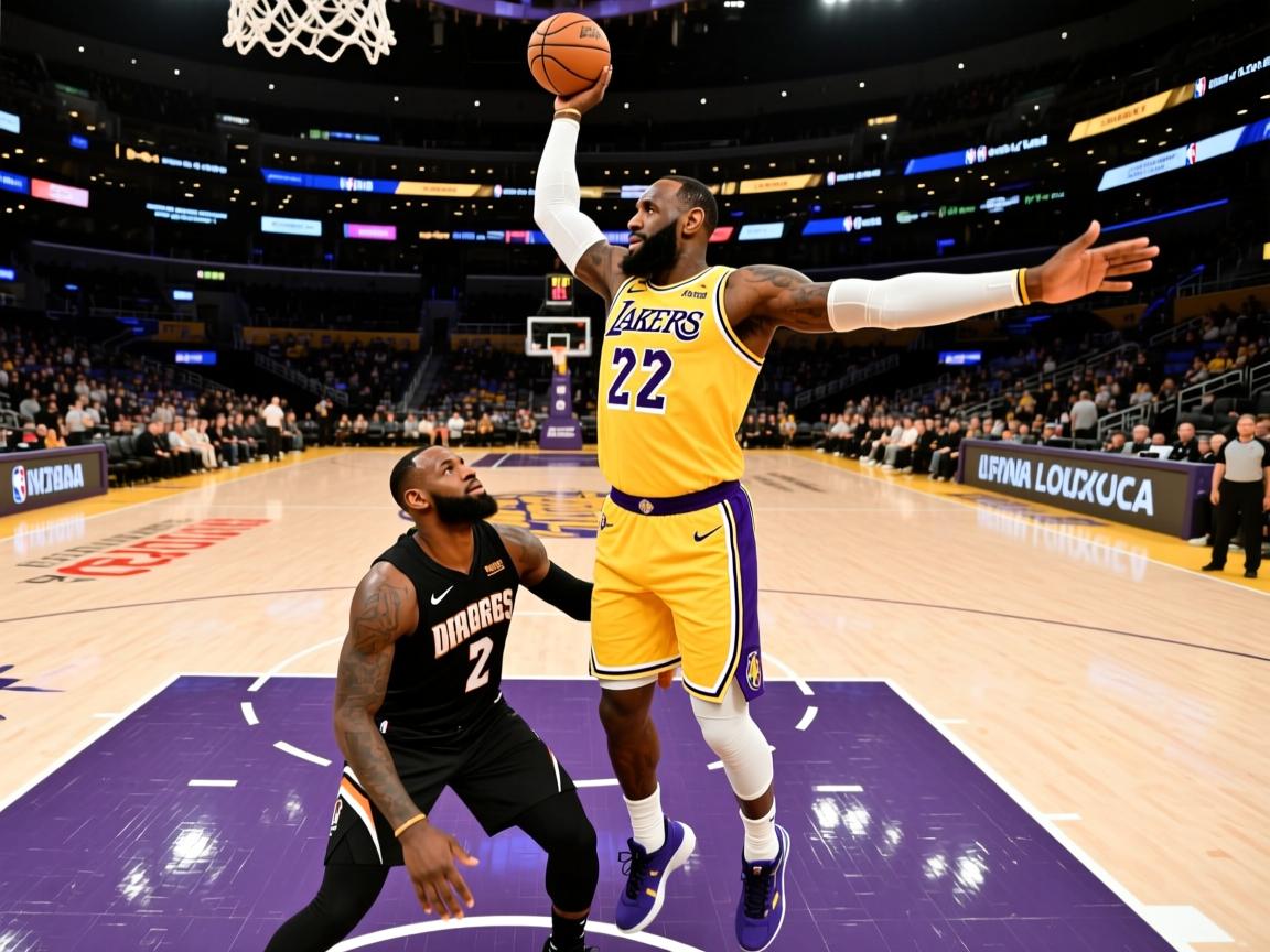 湖人击败掘金，詹姆斯砍下三双  第1张